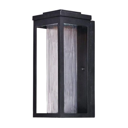 Salon LED 1-Light 1-Light Outdoor Wall Mount in Black - Picture 2 of 2