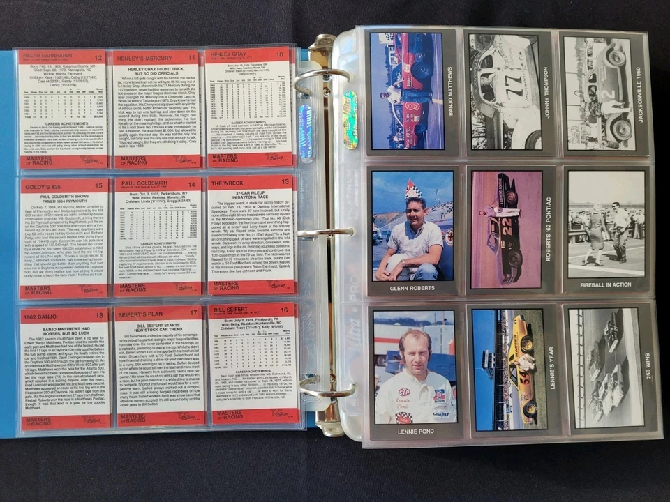 1989/1991 T.G. Racing "Masters of Racing" & Update Complete Card Sets w/Binder - Image 2 of 4