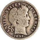 1892-P Barber Dime