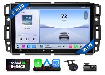 8'' QLED Android 13 6+64 Car Stereo Radio for Chevy Suburban CarPlay DSP GPS Navi