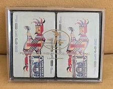 Vintage Brown & Bigelow Redi-Slip Advertising Playing Cards ”FUNAKOSHI INSURANCE