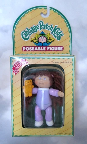 SEALED VINTAGE PYJAMA GIRL TEDDY CABBAGE PATCH KIDS 1ST ED POSEABLE FIGURE BOXED