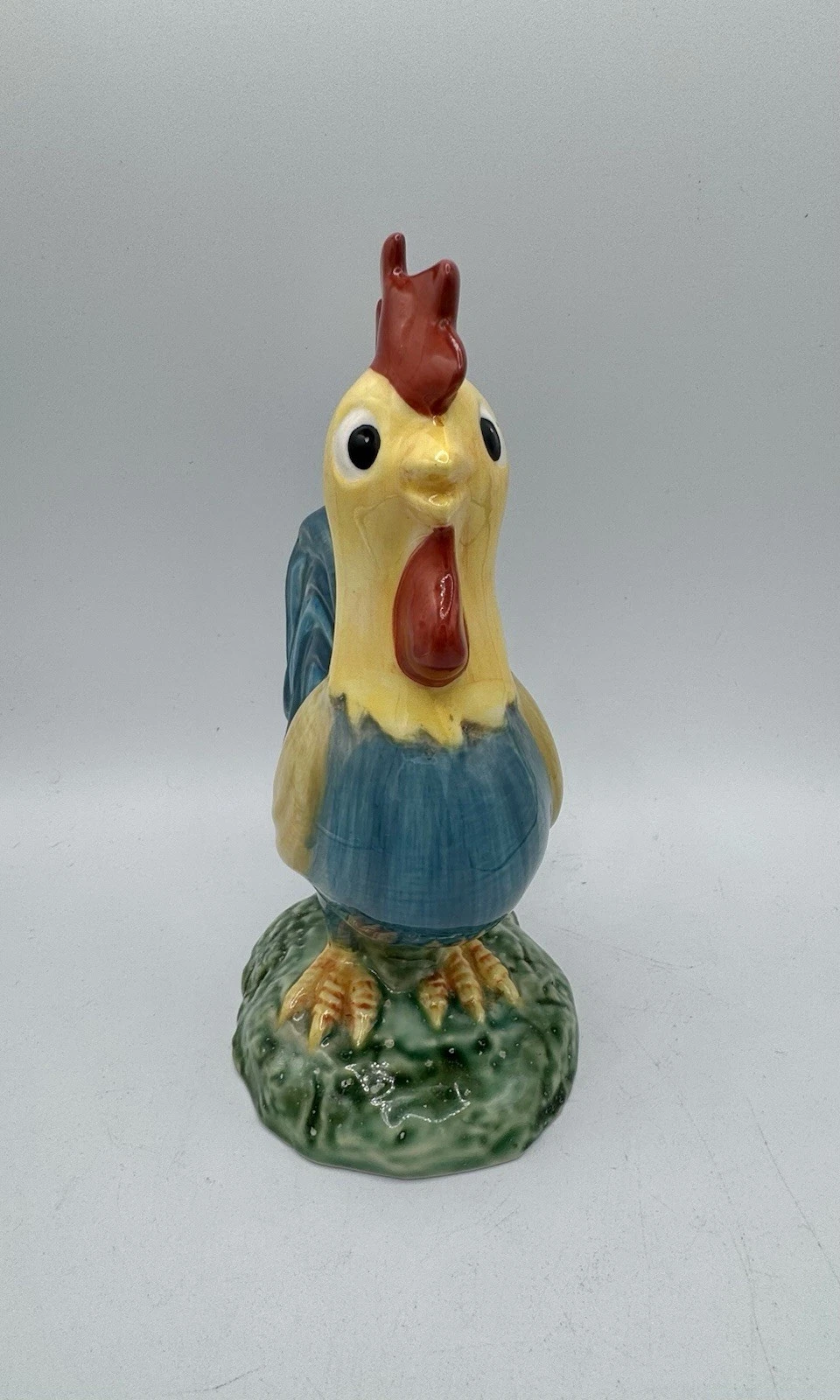Rooster Chicken Measuring Spoon Holder for Metal Spoons Ceramic Vintage 6.75 In
