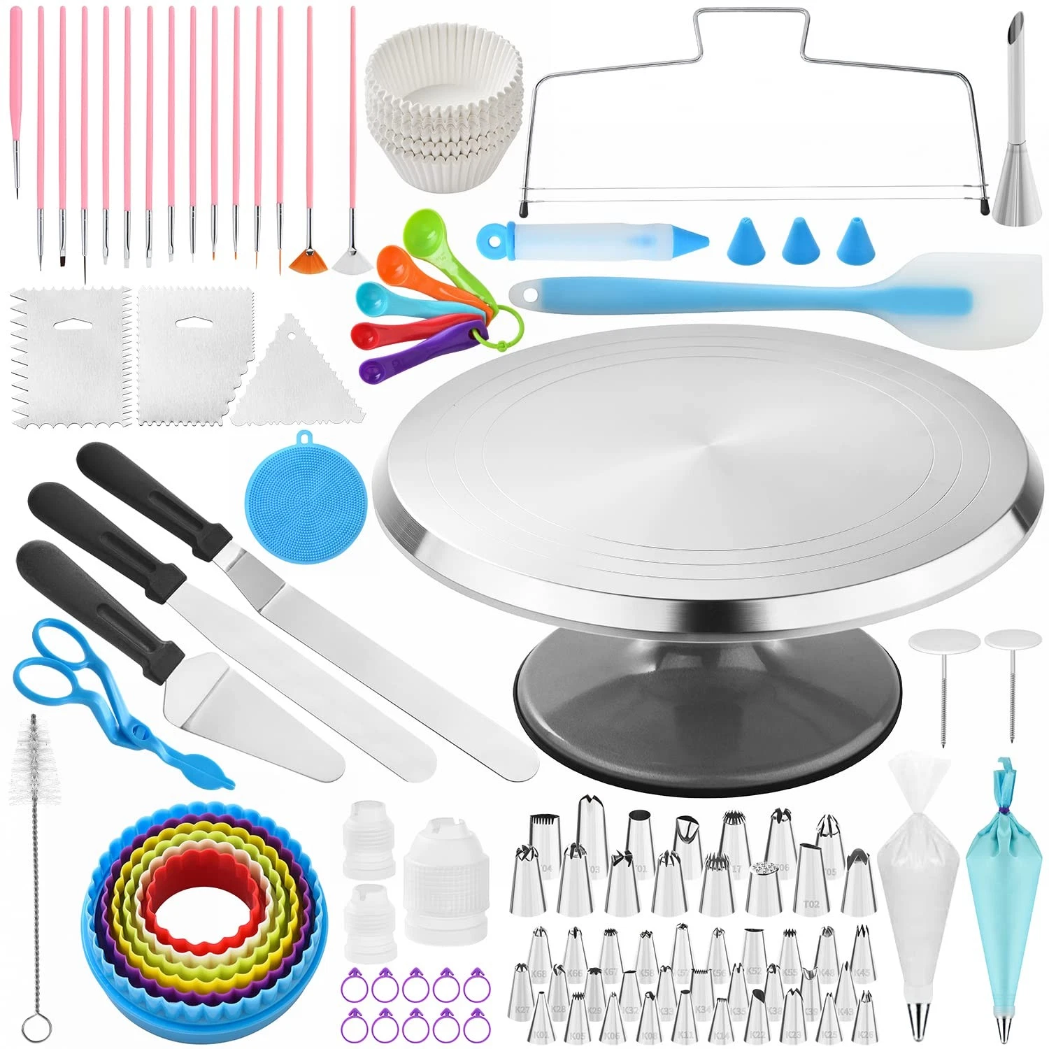 300 PCS Cake Decorating Kit, Cake Decoration Supplies, Baking Accessories Too...