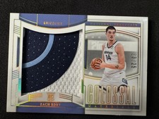 2024-25 National Treasures #CRM-EDE Zach Edey Colossal Rookie Materials #/25