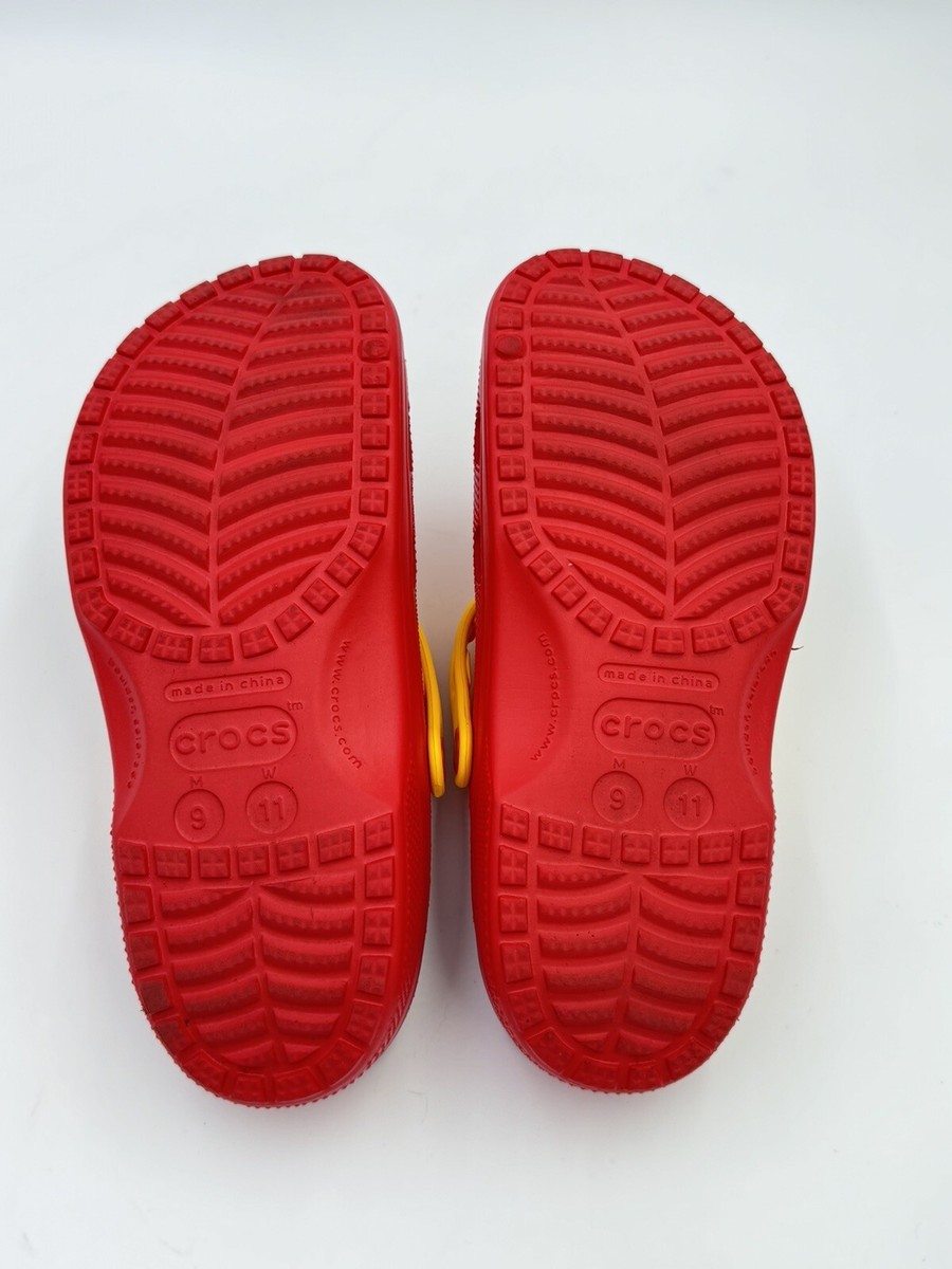 Crocs Classic Lucky Charms Mens 9 Womens 11 Red Cerel Clogs  display picture 3