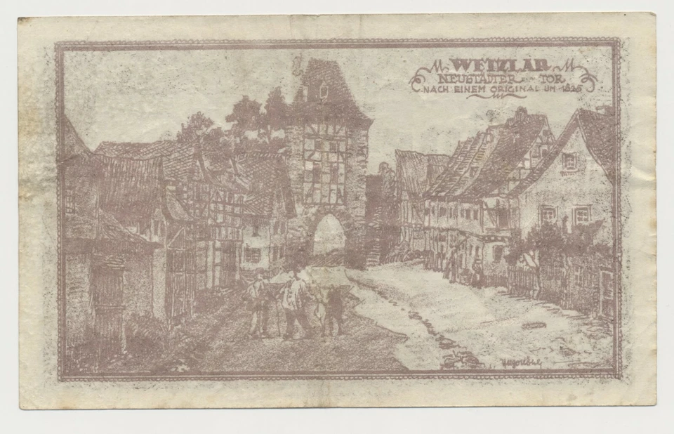 Wetzlar 1 Billion Mark 1. November 1923 Notgeld aus Rheinland ( 1086 - Bild 3 von 3