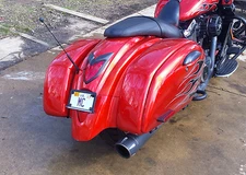 Kawasaki Vulcan 1700 VN1700 Integrated turn signal license plate relocator mount