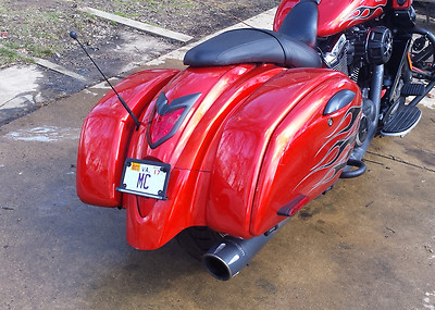 Kawasaki Vulcan 1700 VN1700 Integrated turn signal license plate relocator mount