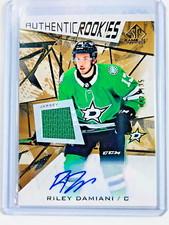 2021-22 SPGU Gold Jersey Rookie Autographs #157 Riley Damiani /135 Dallas Stars
