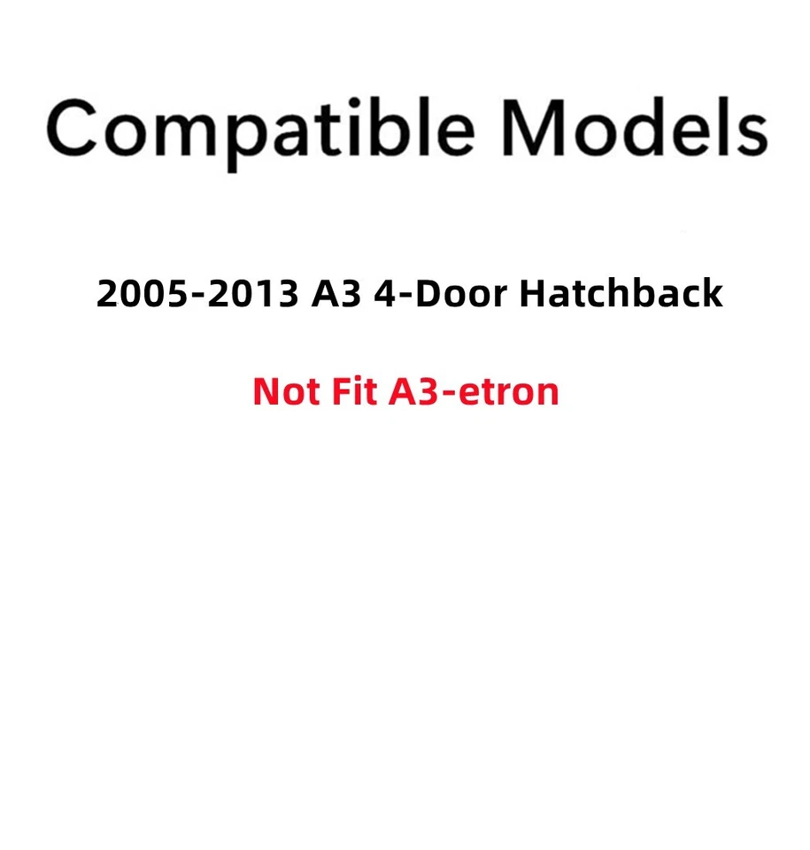 Fits 2005-2013 Audi A3 Back Window Rear Tailgate Glass Heated Foto 3 de 4