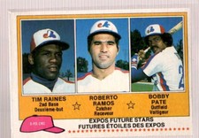 1981 O-Pee-Chee Gray Back #136 /Tim Raines/Roberto Ramos/Bob Pate NM-MT ID:44627