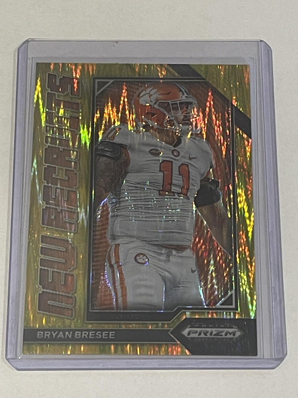 Bryan Bresee Panini Prizm Draft Picks New Recruits #NR13 Gold Flash