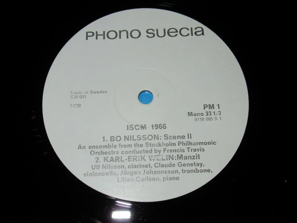 V.A. / ISCM World Music Festival 1966 (Phono Suecia PM 1) White Label Promo LP - Bild 1 von 3