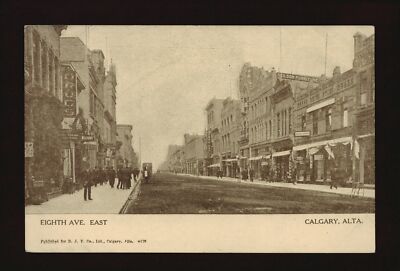 Eighth Ave East Calgary Alberta, of Eighth Ave. as seen from the p- Old Photo