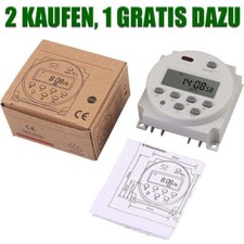 Zeitschaltuhr LCD 12V Ganze Woche Programmierbar für Werbelampen Elektrokästen