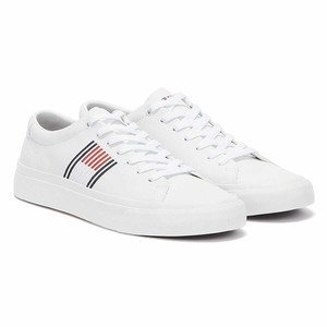 mens tommy hilfiger white trainers