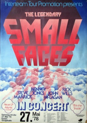 SMALL FACES - 1978 - Plakat - In Concert - The Legendary Tour - Poster - Essen