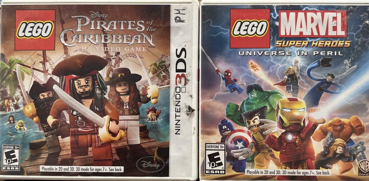 Lego 3DS Marvel super heroes & pirates of the Caribbean | eBay