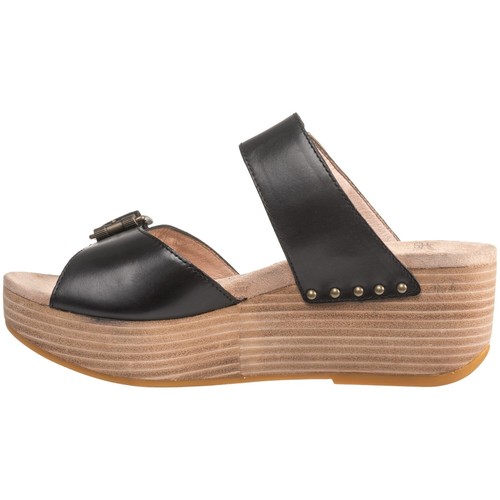 NIB Dansko Selma Two-Buckle Wedge Leather Sandals, 38 EU / 7.5-8 US choose color - Picture 3 of 9