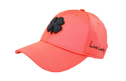 NEUF chapeau de golf S/M trèfle noir premium #98 rose psychique/noir - Photo 1 sur 2