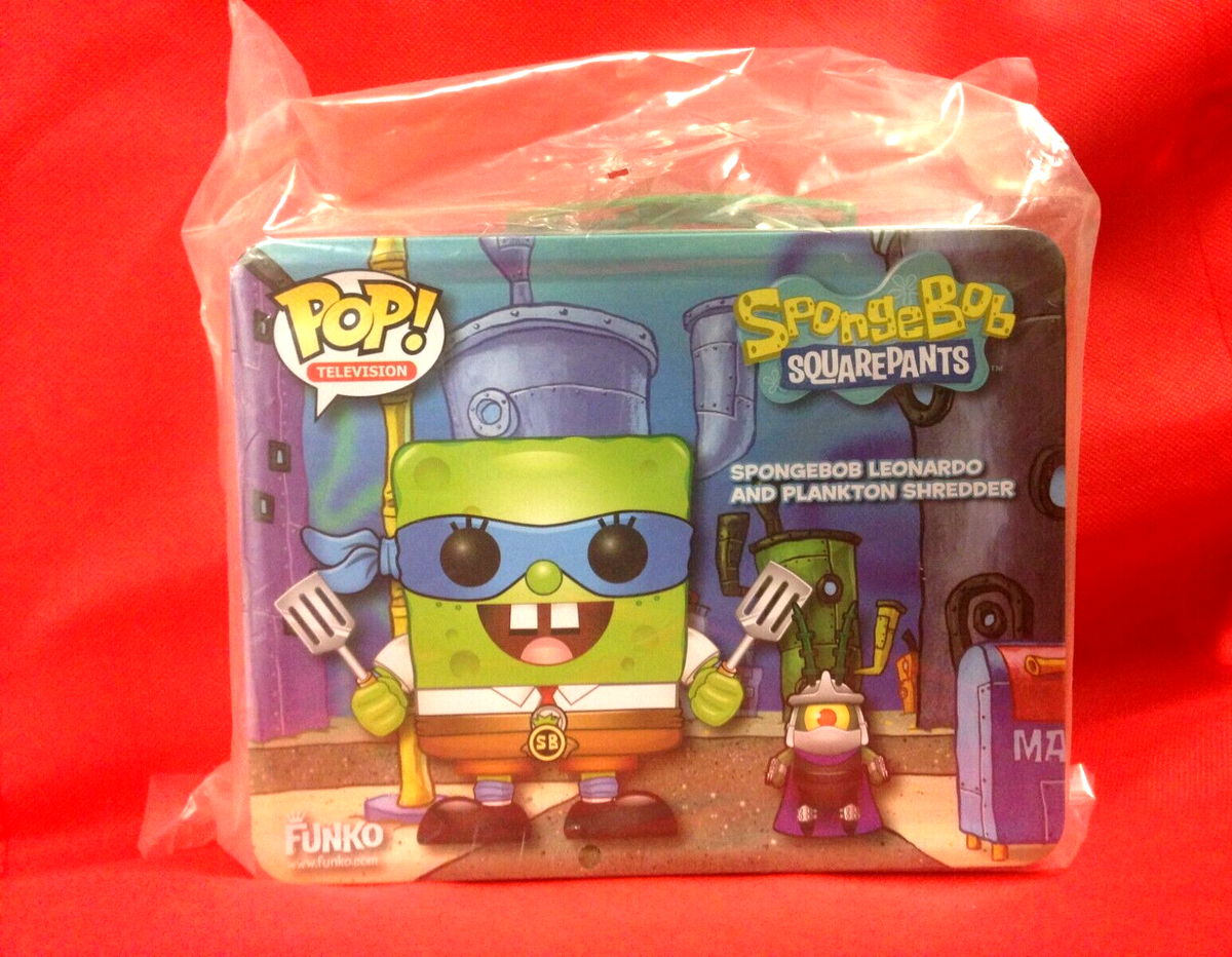 FUNKO POP SPONGEBOB LEONARDO PLANKTON Ninja Turtles SHREDDER SDCC