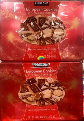#ad #ad 2 Packs Kirkland Signature European Cookies with Belgian Chocolate 49.4 oz Each $65.90