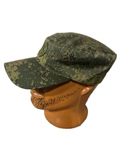 Rus Army officer summer cap EMR pixel camo with badge by BTK group size 60-61