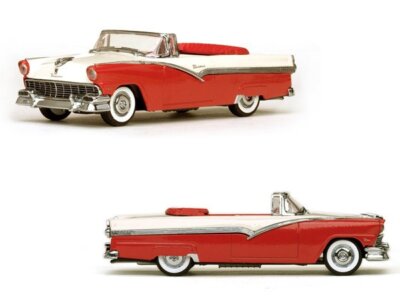 FORD Fairlane - open - 1956 - red / white - Vitesse 1:43