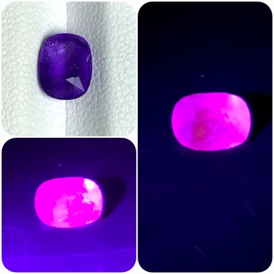 0.82ct RARE HACKMANITE CERTIFIED NATURAL Top color/ UV Fluorescent/Colour Change