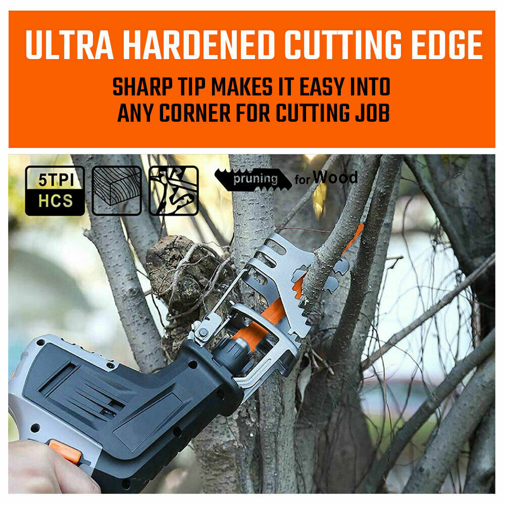 152/240/300mm Long Reciprocating Saw Blade Set 224TPI Wood Timber Cut