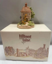 Lilliput Lane Tea Caddy Cottage with Deed w Box 3" x 3.75" x 3", New Old Stock
