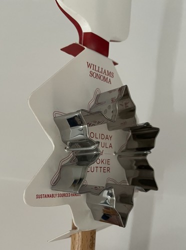 Williams Sonoma Holiday Spatula & Cookie Cutter Christmas 2 sided Snowflake-NWT - Picture 8 of 9