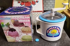 Donvier Vintage Chillfast Ice Cream Maker 1 Quart 2 Pint Complete Excellent Cond
