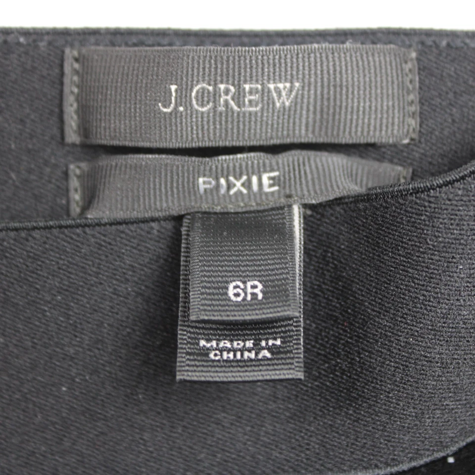 J.Crew 31090 Women's Pixie Ponte Legging Pants Size 6 Solid Black - Image 2 of 4