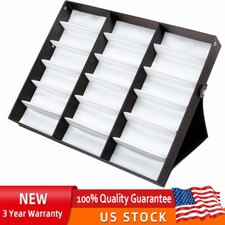 18 Slots Eyeglasses Storage Box Sunglasses Organizer Display Case Glasses Holder