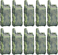 Camo Walkie Talkies Rechargeable Portable Two Way Radios Long Range Camouflage V