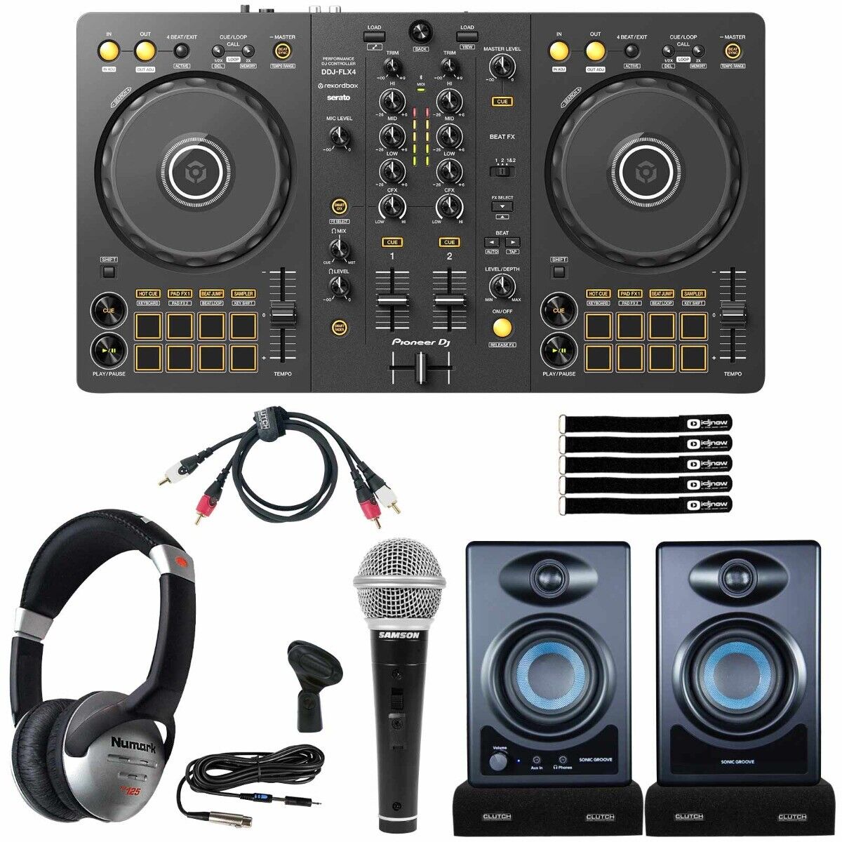 Pioneer DDJ-FLX4 2-Channel Serato Lite Rekordbox DJ Pioneer DDJ-FLX4 2-Channel Serato Lite Rekordbox DJ