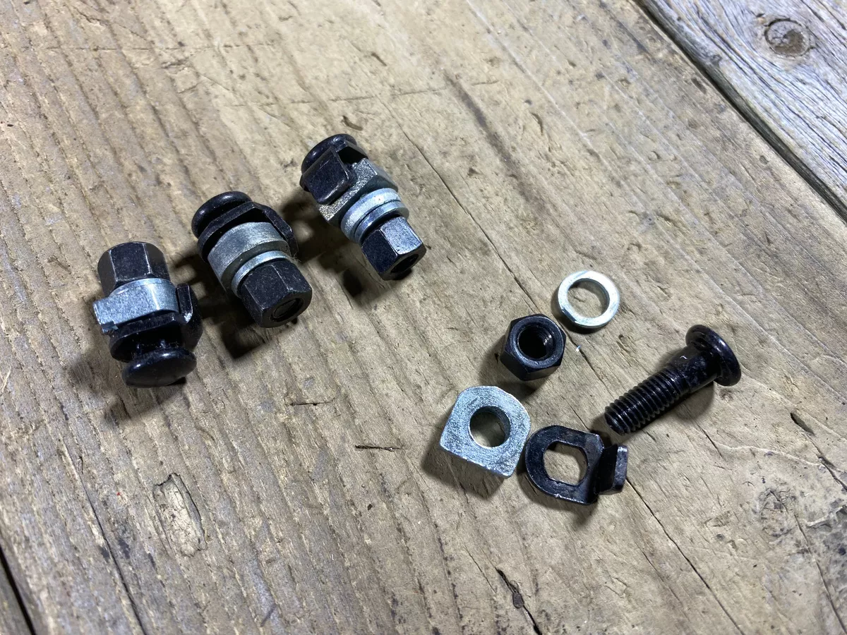 VINTAGE BIKE BICYCLE BRAKE CABLE ANCHOR BOLT LOT PINCH BOLT LOT