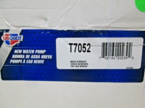 CarQuest T7052 New Water Pump - Picture 9 of 9