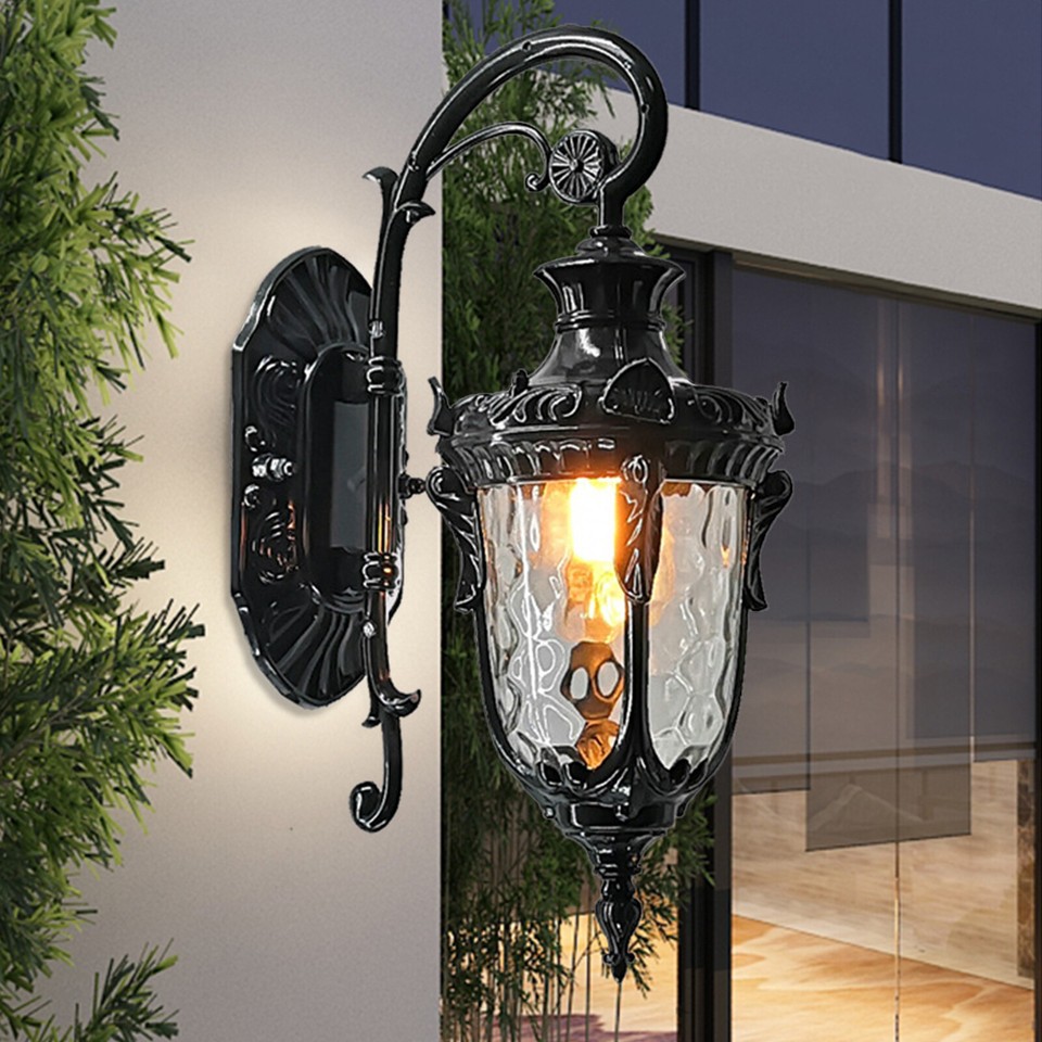 Black/Bronze Outdoor Wall Light Fixtures Exterior Waterproof Sconce