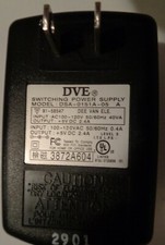 DVE - AC ADAPTER SWITCHING POWER SUPPLY MODEL DSA-0151-05-A
