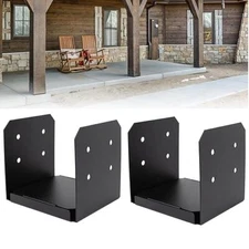 Nominal 10x10 Post Base for Concrete 2-Pack 1-Inch Standoff Pergola Brackets Kit