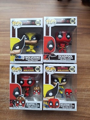 Funko POP Deadpool VS Wolverine Set 1 (4 Figuren) Headpool, Wolverine usw
