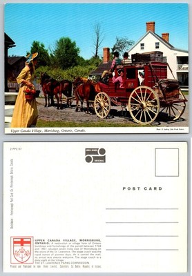 Upper Canada Village Stagecoach Postcard Morrisburg Ontario Canada John Hinde