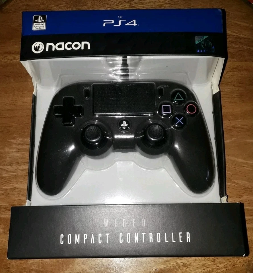 Nacon Wired Compact PS4 Controller Black PlayStation 4 Sealed Genuine UK STOCK - Image 2 of 2