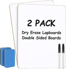 Maxgear Small White Board 2 Pack Dry Erase Boards, 9''X 12'' Mini White Board Do