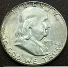US 1954-S Franklin Half Dollar **