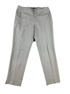 Lafayette 148 New York Pants Womens 8 Gray Stanton Ankle Mid Rise Career