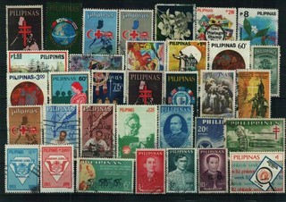 Philippinen Briefmarkenlot 1 Steckkarte gestempelt